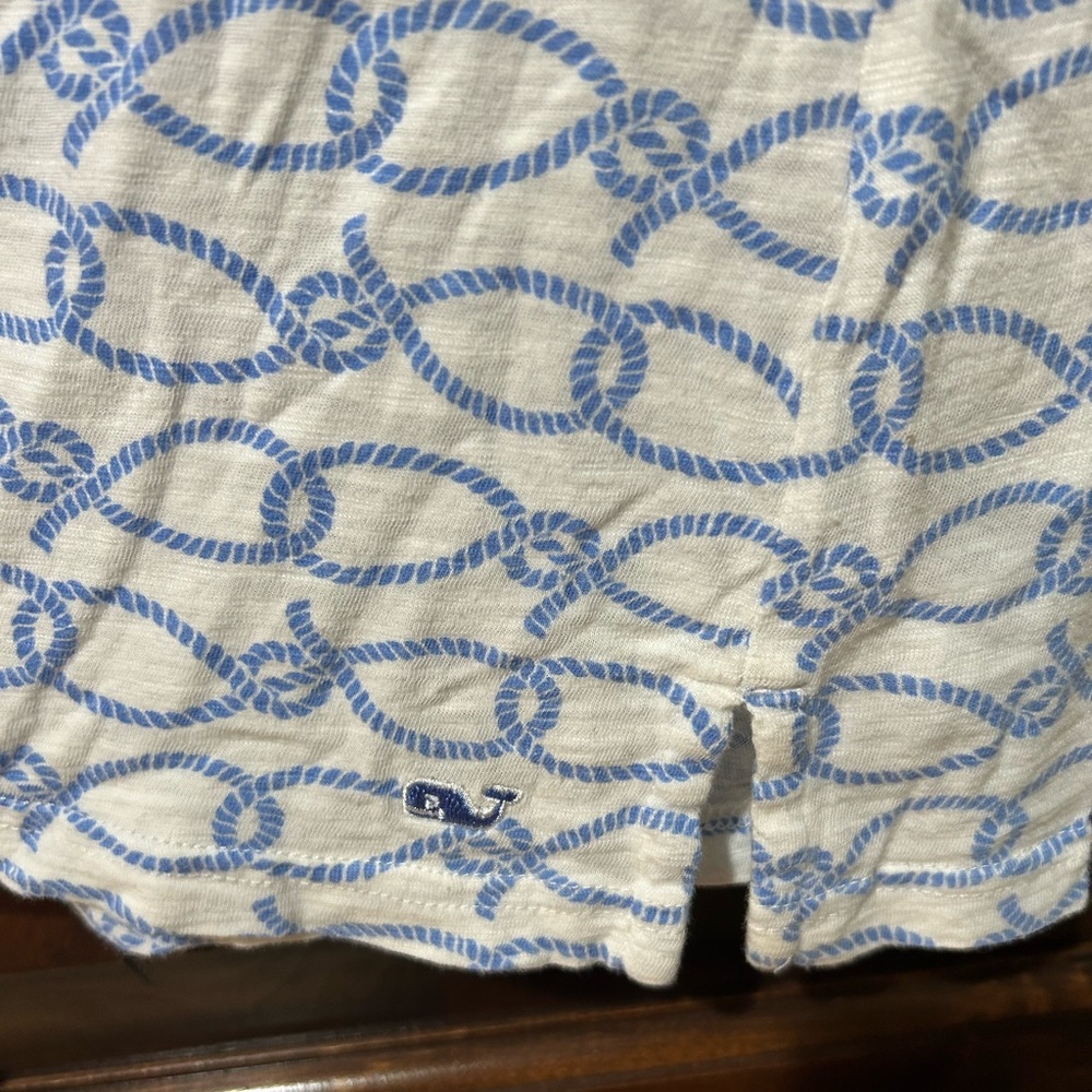 Vineyard Vines Blue Rope Pattern Top - Picture 4 of 4